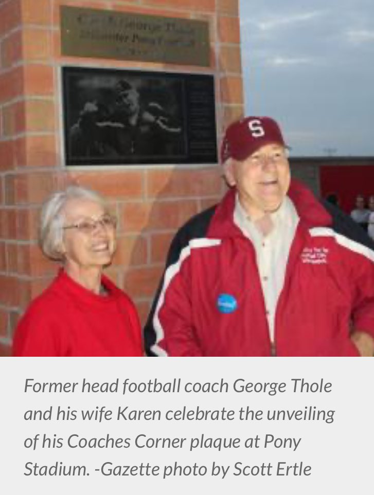 Ponies_Football's tweet image. Legendary Head Football Coach George Thole has passed away. While we are saddened by this news we are proud to ensure Coach Thole’s legacy will always be a part of our program. We will share more on his legacy in the near future.
#ponypride