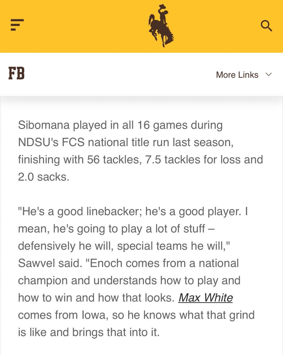 🚨Breakout SZN Loading🚨

Enock Sibomana is ready to make noise in the FBS this season with his new squad <a href="/wyo_football/">Wyoming Cowboy Football</a> ! Explosive, relentless, and hungry — don’t be surprised when he becomes a name everyone knows this season. 🌟🏈

#Tier1Recruiting #GoWyo #RideforTheBrand
