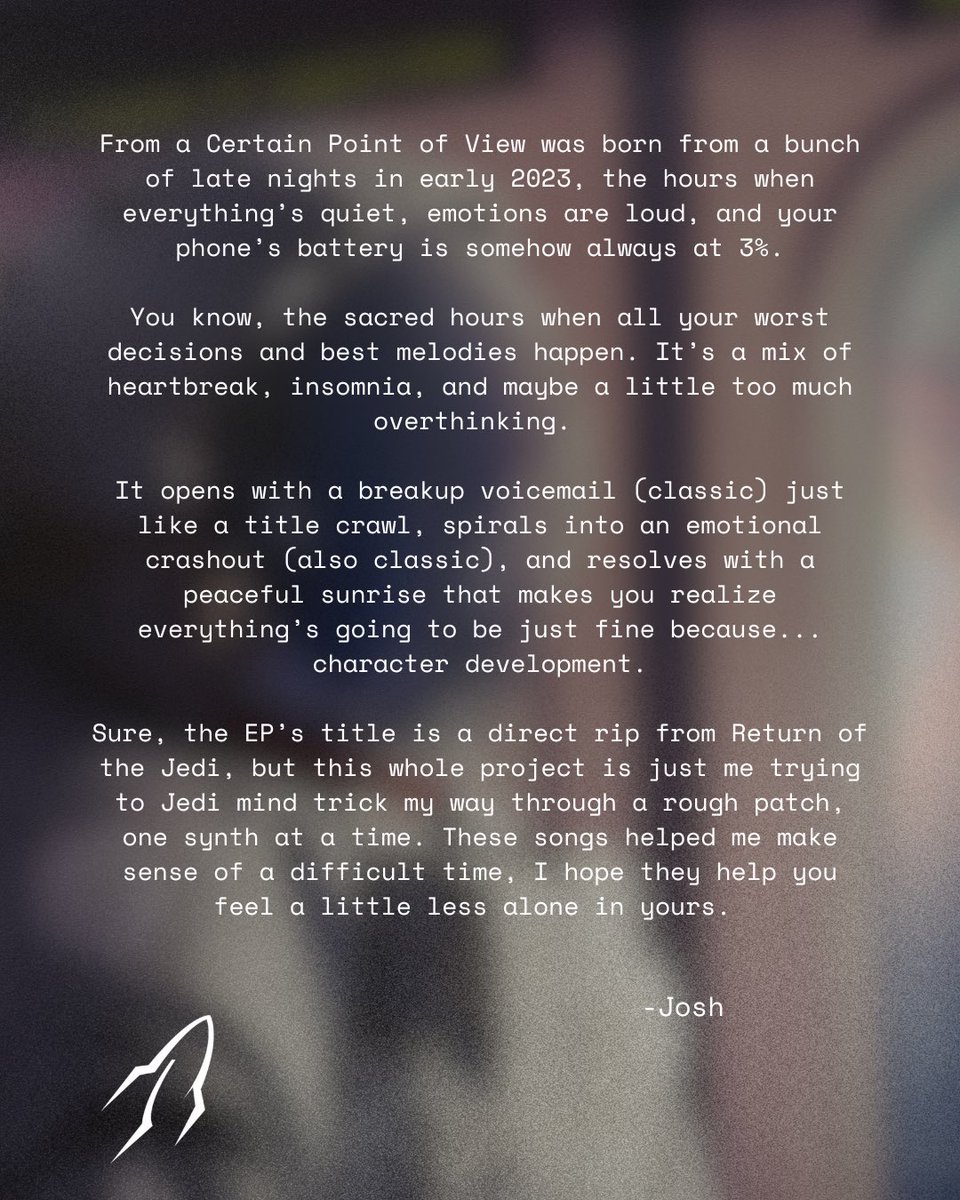 “From a Certain Point of View” is out now! Thank you so much for all the love and support on it already :) 
<a href="/Monstercat/">Monstercat</a>