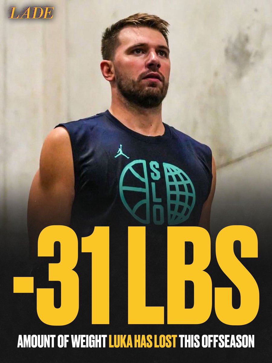 Luka has reportedly lost 31 LBS this offseason 😳

(via <a href="/SloHoopsFan/">SLO HOOPS FAN 🇸🇮</a>)