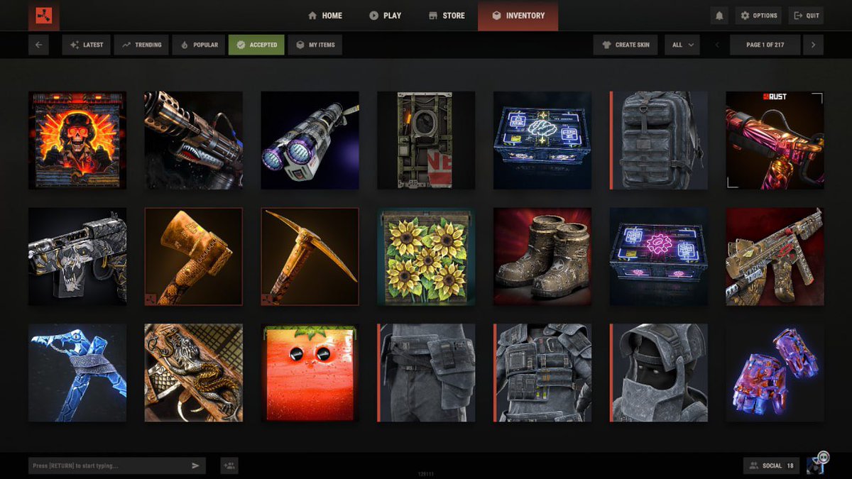 Wow this looks amazing! I really like the new design! 
Great job <a href="/playrust/">Rust</a> !