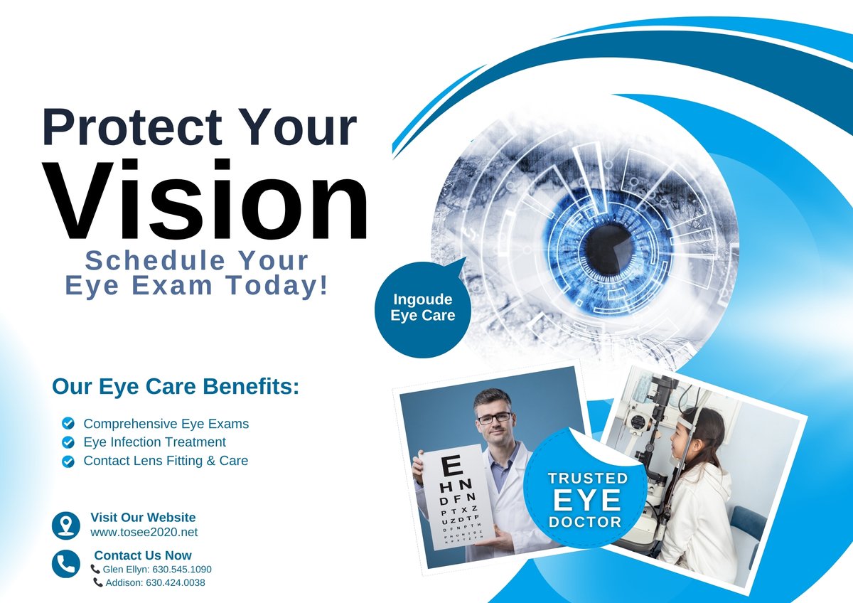tosee2020's tweet image. 👁️ Protect Your Vision – Schedule Your Eye Exam Today!
Don&apos;t ignore eye redness, irritation, or discharge. Early treatment prevents long-term damage. Call Tosee2020 in Glen Ellyn or Addison today!
📞 Glen Ellyn: 630.545.1090 | Addison: 630.424.0038
#EyeCare #GlenEllynOptometrist