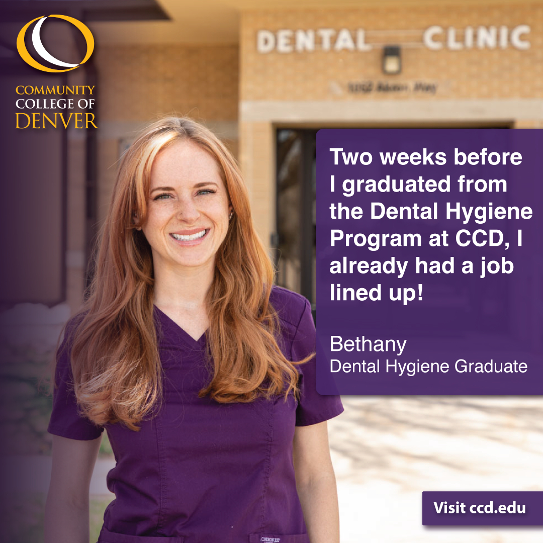 Learn more about our Dental Hygiene program and others at CCD.edu