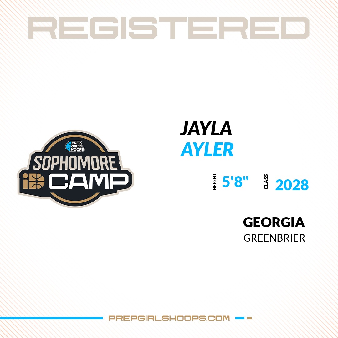 Welcome Class of 2028 Jayla Ayler (<a href="/JaylaAyler2/">Jayla Ayler</a>) of Greenbrier High School HS to the <a href="/PGH_Georgia/">Prep Girls Hoops Georgia</a> Showcase @ Marietta HS. 

🔥🏀 #PGHIDCampGA 🏀🔥
