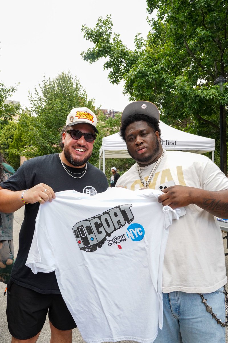 thebxnative's tweet photo. 🐐📍YERRR!! Bronx Native X @thegoatcollectiveinc limited edition Tees available at The Bronx Native Shop 127 Lincoln Ave. BX NY open everyday 12pm and up. Pull and support the movement, Let’s have a slizzy summer YERRR‼️📸: @savtheselfiephotographer #slizzysummer #cashcobain https://t.co/4tT2AaYqVP