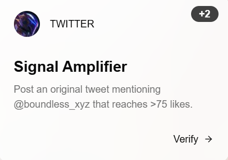 atul_daud's tweet image. Chasing the Gold Tier with @boundless_xyz !🏅
Need 75+ likes to cross the finish line 🏁
If you're all about:
- Proof of Personhood
- ZK Identity
- Decentralized reputation
Like &amp;amp; boost the signal I'll spread the love back!
Let's do this! ✅#Gberry 🍓