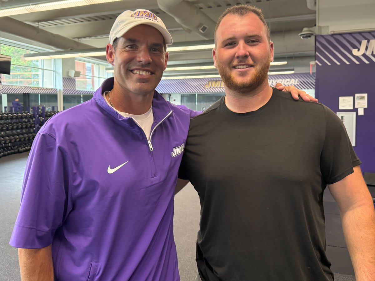 Dave Riggert (@daveriggert) on Twitter photo Hear from James Madison Center Zach Greenberg as he was on the show after practice today.
Greeny comes to JMU from North Carolina and also spent four years at Division III Muhlenberg.
π bit.ly/46NbZtR
<a href="/JMUFootball/">JMU Football</a> | <a href="/zachgreenberg60/">Zach Greenberg</a> Hear from James Madison Center Zach Greenberg as he was on the show after practice today.
Greeny comes to JMU from North Carolina and also spent four years at Division III Muhlenberg.
π bit.ly/46NbZtR
<a href="/JMUFootball/">JMU Football</a> | <a href="/zachgreenberg60/">Zach Greenberg</a>