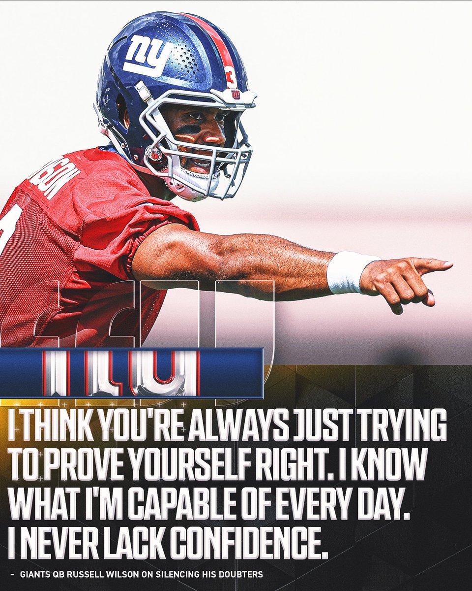 FOX Sports: NFL (@nflonfox) on Twitter photo Russell Wilson believes he can still silence his doubters, something he's done his entire career.
<a href="/RalphVacchiano/">Ralph Vacchiano</a> has more: foxsports.com/stories/nfl/gi… Russell Wilson believes he can still silence his doubters, something he's done his entire career.
<a href="/RalphVacchiano/">Ralph Vacchiano</a> has more: foxsports.com/stories/nfl/gi…