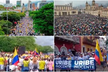 William Calderón (@calderonwiliams) on Twitter photo Enormes concentraciones se vivieron en gran parte del país, en respaldo al expresidente <a href="/AlvaroUribeVel/">Álvaro Uribe Vélez</a> Enormes concentraciones se vivieron en gran parte del país, en respaldo al expresidente <a href="/AlvaroUribeVel/">Álvaro Uribe Vélez</a>