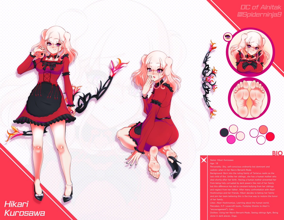 Character Sheet: Hikari Kurosawa

Comm Sheet for <a href="/SpiderNinja9/">Alnitak</a>

Variants: deviantart.com/stash/2payn0lp…

RT Appreciated ! follow me if ya like my content (*´ω｀*)!