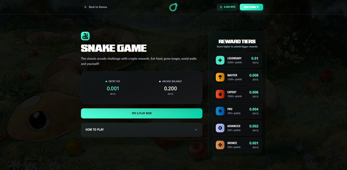 THE ЯНКEST (@yank_est) on Twitter photo new <a href="/irys_xyz/">Irys (✧ᴗ✧)</a> arcade is sooooo good from the points:
- UI/UX got ten times better
- snake game is not that fast as it was
- a ton of small changes for the better overall experience
whole team cooked here, you are not ready for that
love the new design, much better than v1.0 new <a href="/irys_xyz/">Irys (✧ᴗ✧)</a> arcade is sooooo good from the points:
- UI/UX got ten times better
- snake game is not that fast as it was
- a ton of small changes for the better overall experience
whole team cooked here, you are not ready for that
love the new design, much better than v1.0