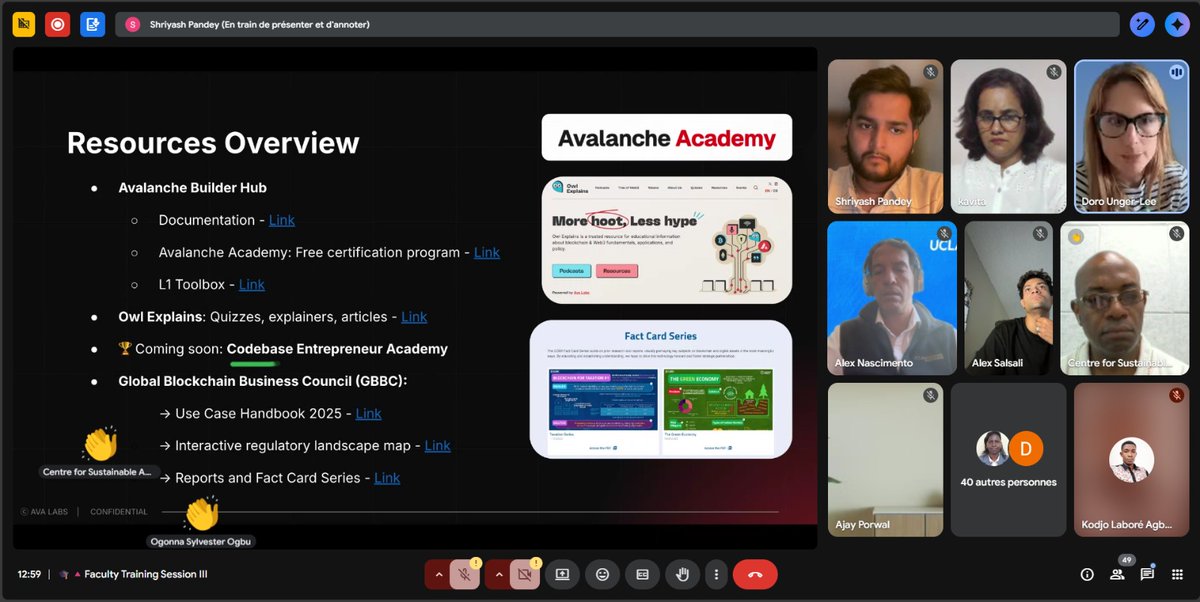 0xWeb3DevRel's tweet photo. 🎓Avalanche Faculty Dev Program – Session III Complete!

Explored Blockchain  + AI , @AvaCloud tools, &amp; real-world classroom use cases!

Big thanks to our speakers &amp; amazing @avax team

Onward to more innovation in education!
#Avalanche #Web3 #BlockchainEducation #AvaCloud #AI https://t.co/kxu9603hbm