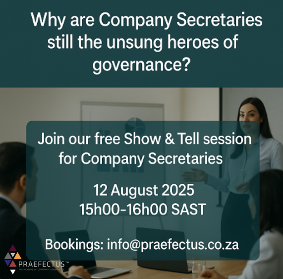CGFResearch's tweet image. Company Secretaries: The Unsung Heroes of Governance

#governance #governanceframework #boards #leadership #leadershipwithoutdrama #CompanySecretary

tinyurl.com/43tmh29b