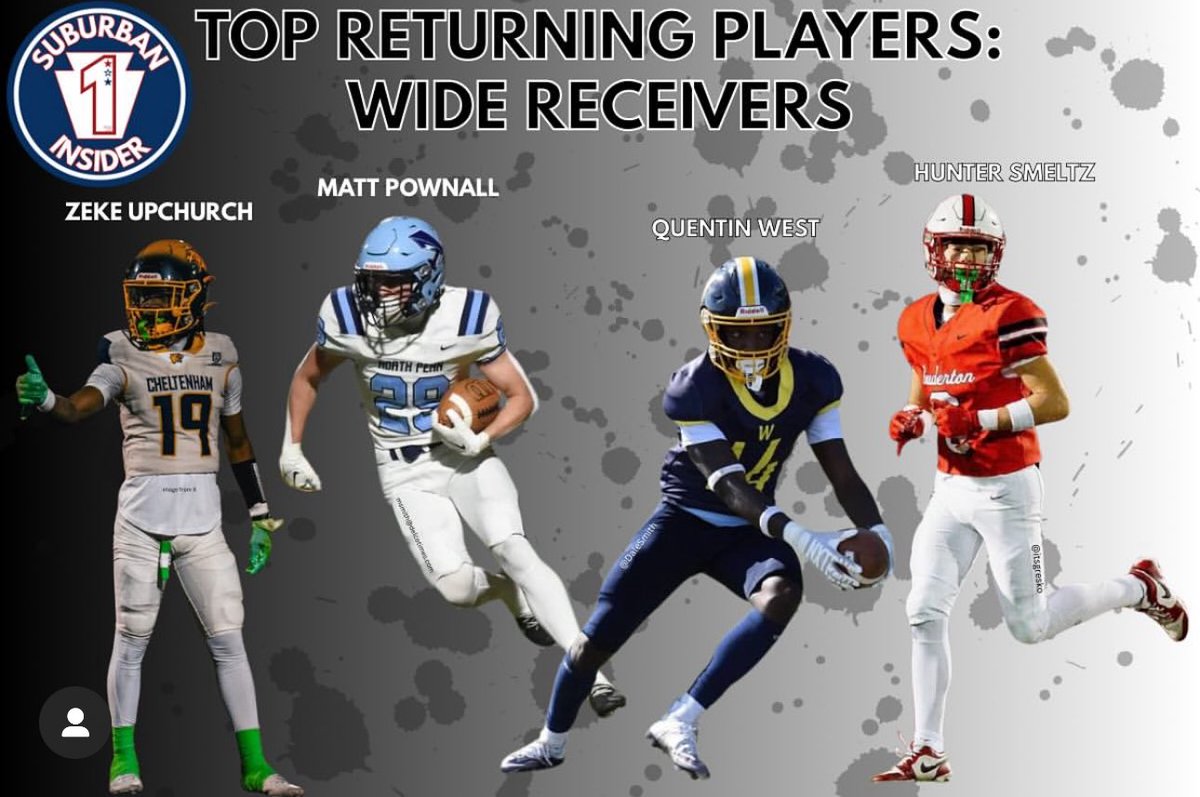 Ahsaiah “Zeke” Upchurch (@ahsaiahupchurch) on Twitter photo One of the top returning receivers 💪🏽💪🏽 <a href="/ttolbertI350/">Terence Tolbert</a> <a href="/DJMcFadden_/">DJ McFadden</a> <a href="/CheltenhamPant1/">Cheltenham Panthers 🏈</a> <a href="/S1insider/">Suburban One Insider</a> One of the top returning receivers 💪🏽💪🏽 <a href="/ttolbertI350/">Terence Tolbert</a> <a href="/DJMcFadden_/">DJ McFadden</a> <a href="/CheltenhamPant1/">Cheltenham Panthers 🏈</a> <a href="/S1insider/">Suburban One Insider</a>