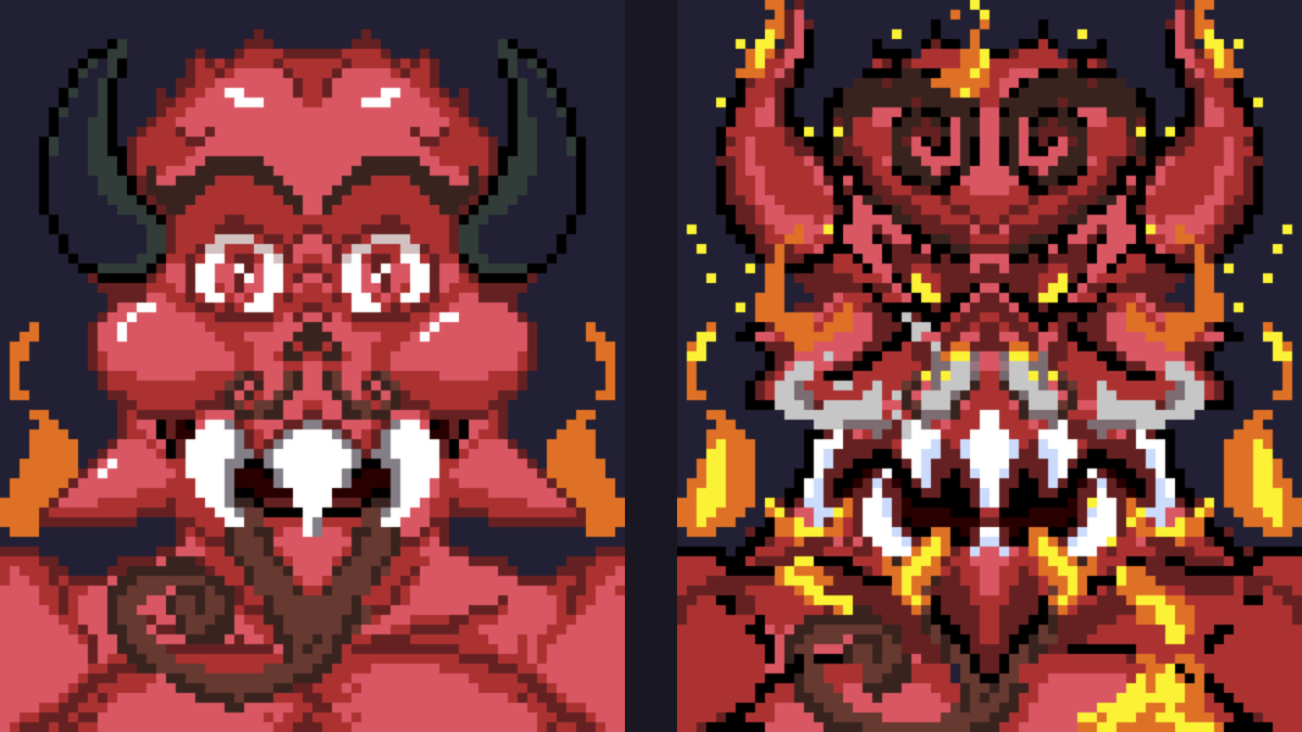 WarpStar08's tweet photo. Oh it's satan

#pixelart https://t.co/ZgwfhwVfWx