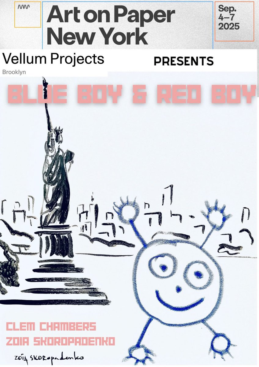I'm thrilled to announce that I will be participating in Art on Paper in New York City this September, represented by Vellum Projects.
See you all son in NY