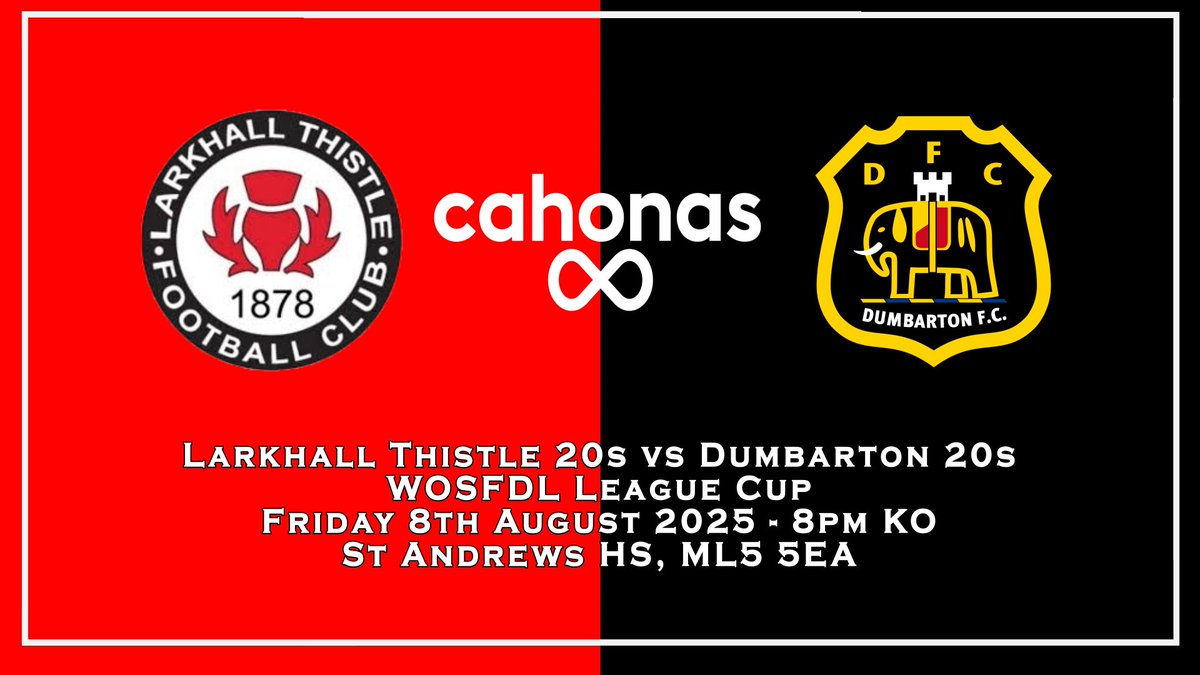Larkhall Thistle U19s (@larkhall_u19s) on Twitter photo 🔴⚪️NEXT MACTCH⚪️🔴
<a href="/dumbartonfcu19s/">Dumbarton FC Under 20s West team</a> are our next opponents in the league cup as we look to get back on track after last weeks slight defeat
Come on over and give the boys your support
Mon the Jags 👏👏 🔴⚪️NEXT MACTCH⚪️🔴
<a href="/dumbartonfcu19s/">Dumbarton FC Under 20s West team</a> are our next opponents in the league cup as we look to get back on track after last weeks slight defeat
Come on over and give the boys your support
Mon the Jags 👏👏