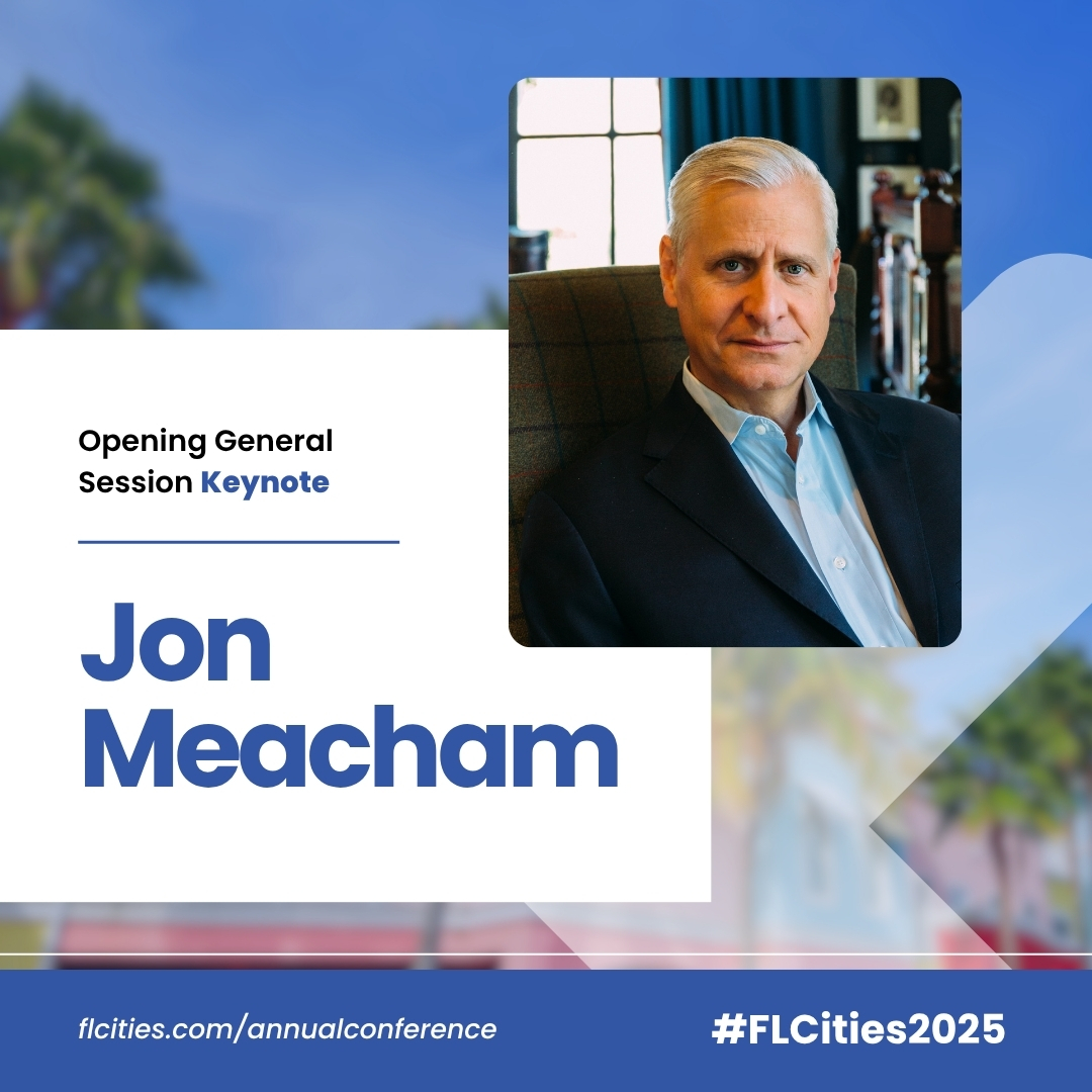 📣 Our 2025 Annual Conference is almost here! We're thrilled to welcome Pulitzer Prize-winning historian Jon Meacham as a keynote speaker. He'll share powerful insights on leadership &amp; democracy. For more details visit bit.ly/3JfMUOg.
#FLCities2025