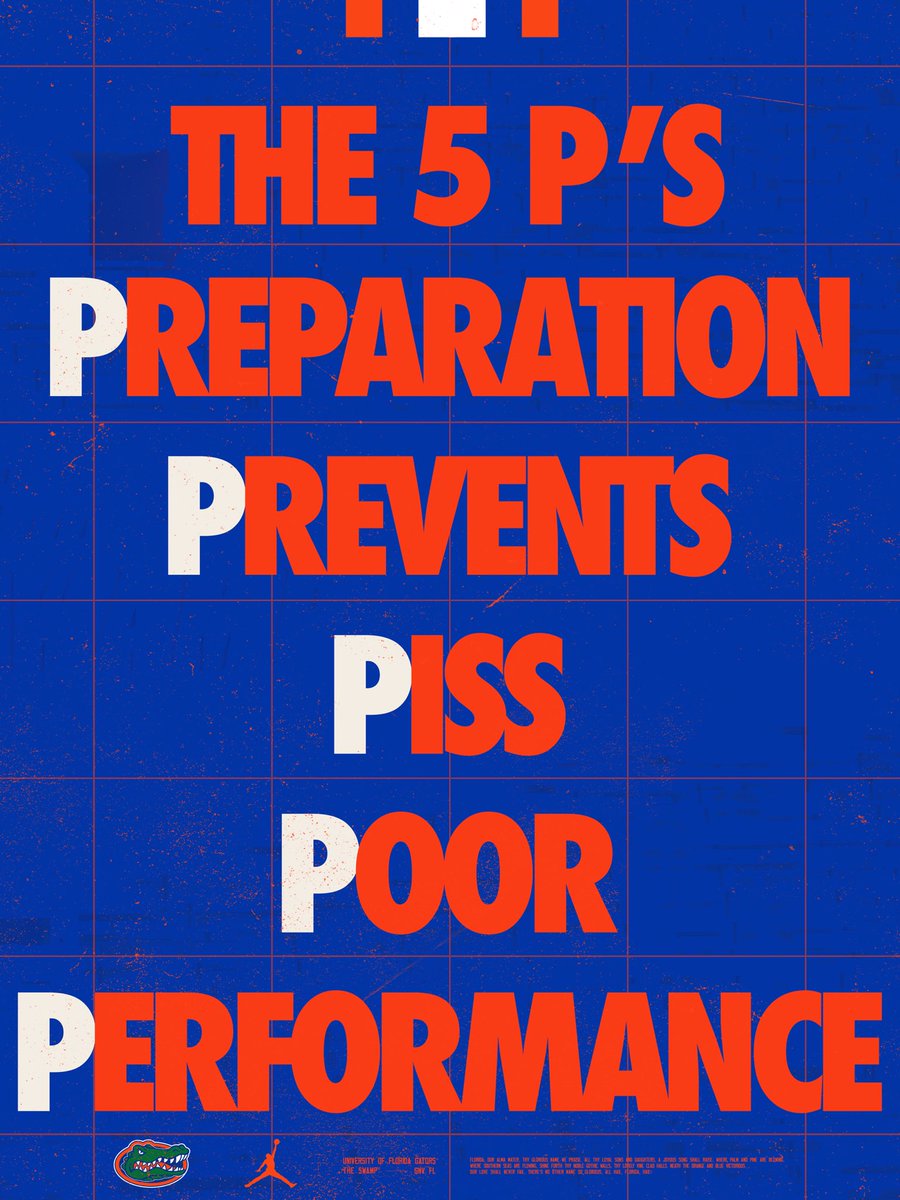 BrandonSpikes55 (@brandonspikes55) on Twitter photo Dropped some wisdom on the <a href="/GatorsFB/">Florida Gators Football</a> team about the 5 P’s that made me the player I was. If I catch them slippin’ and they can’t recite ‘em, they owe me 10 pushups.
In my day it would’ve been 10 punches… but that’s the 2x Natty difference. 😤💪🏾
#5PChallenge #GatorStandard Dropped some wisdom on the <a href="/GatorsFB/">Florida Gators Football</a> team about the 5 P’s that made me the player I was. If I catch them slippin’ and they can’t recite ‘em, they owe me 10 pushups.
In my day it would’ve been 10 punches… but that’s the 2x Natty difference. 😤💪🏾
#5PChallenge #GatorStandard