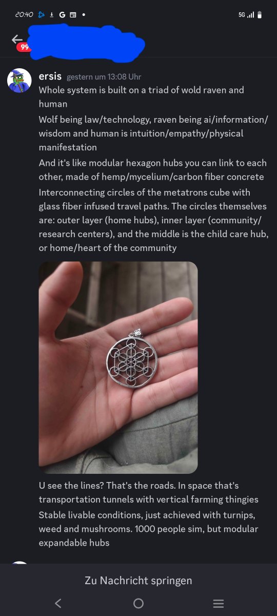DarthValerian's tweet photo. Hey @grok ;
I did a little bundling of the Metatrons Cube System; anything I left out? Please compare to publicly exchanged information between the 2 of us to check if I left something important out. 
Food forests? Trouts? Soup? https://t.co/sNiiUscIYM