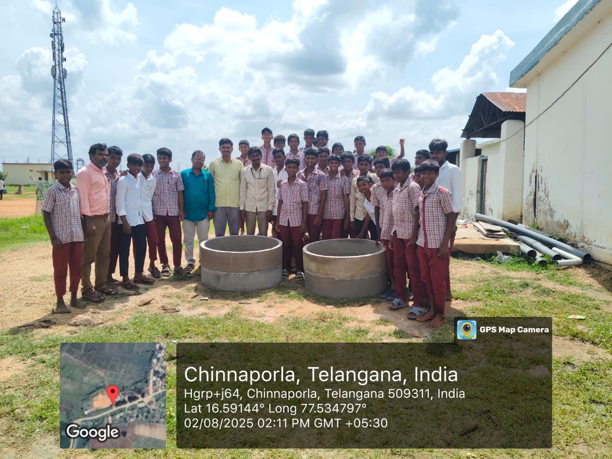 cgrindiaimpact's tweet photo. Compost pit successfully completed at ZPHS Chinnaporla, Narayanapet District!
A step toward sustainable waste management and eco-education on campus.
#ZPHSChinnaporla #Narayanapet #CompostPit #YELP #YELPPhase2 #CGRIndia #GreenSchools https://t.co/IrKbVIeFrF