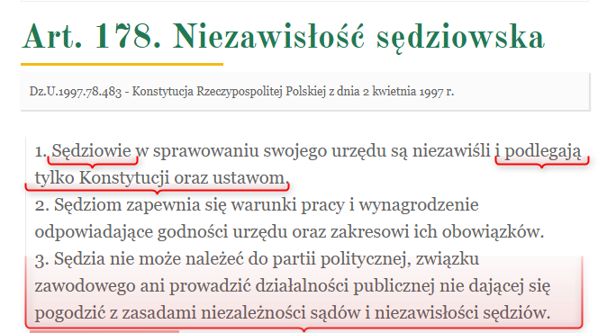 <a href="/wsamraz/">Marcin Matczak</a> Sędzia związany jest wyłącznie Konstytucja i ustawami. Jeśli wybierają sobie ustawy które im się podobają to nie tylko nie powinni być awansowani ale od razu powinni wylatywać z zawodu!