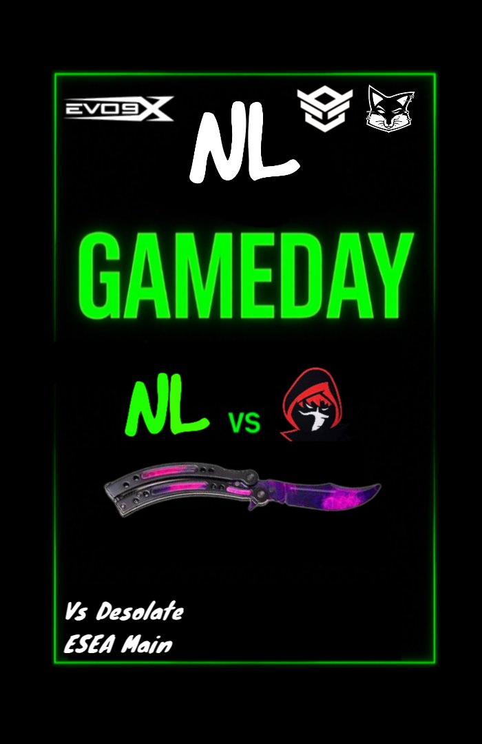 Neon Lights eSports (@neonlights_gg) on Twitter photo NL CS2
The boys return for our second match this week for ESEA. Come show love on the stream 💪💪
Casted by <a href="/_haughtsauce_/">haughtsauce</a>
twitch.tv/NeonLightseSpo…
ESEA Main
<a href="/DesolateCS2/">Desolate</a>
10 pm est
<a href="/ItssBanss/">zBanss</a>
<a href="/lone_starrr/">LoneStarrr</a>
<a href="/BradWeiand/">Brad Weiand</a>
<a href="/JTrops_/">Justin</a>
<a href="/DacScs2/">DacS</a> NL CS2
The boys return for our second match this week for ESEA. Come show love on the stream 💪💪
Casted by <a href="/_haughtsauce_/">haughtsauce</a>
twitch.tv/NeonLightseSpo…
ESEA Main
<a href="/DesolateCS2/">Desolate</a>
10 pm est
<a href="/ItssBanss/">zBanss</a>
<a href="/lone_starrr/">LoneStarrr</a>
<a href="/BradWeiand/">Brad Weiand</a>
<a href="/JTrops_/">Justin</a>
<a href="/DacScs2/">DacS</a>