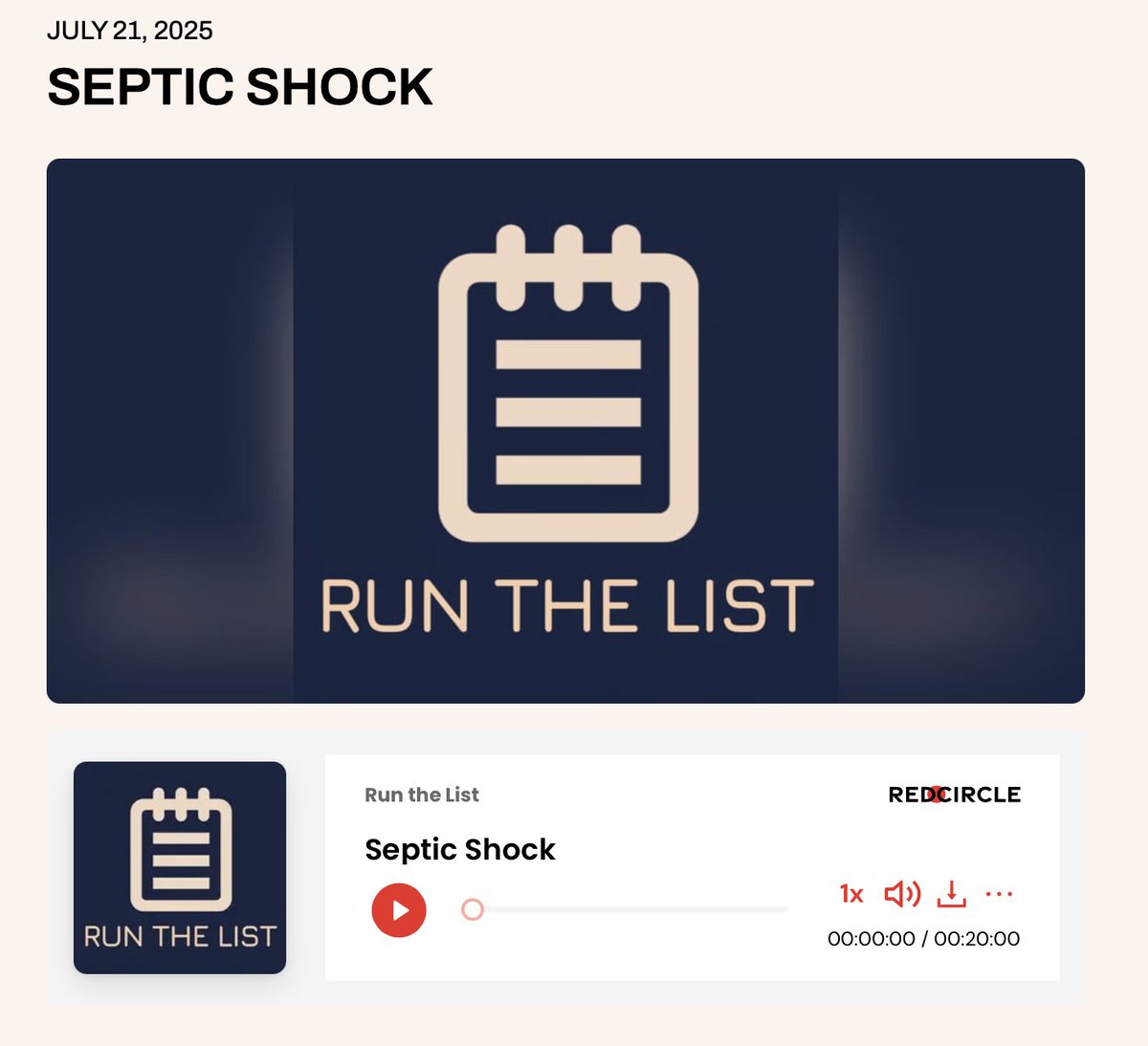 NYULangonePCCSM (@nyulangonepccsm) on Twitter photo 🚨 Director of Critical Care at <a href="/BellevueHosp/">NYC Health + Hospitals/Bellevue</a>, Dr. Vikram Mukherjee, joins Dr. Emily Gutowski on the Run the List Podcast for a high-yield review of septic shock management—diagnosis, fluids, pressors & more. 🎧
🔗 bit.ly/4miQ0iZ
#FOAMed #MedEd #CriticalCare #Sepsis 🚨 Director of Critical Care at <a href="/BellevueHosp/">NYC Health + Hospitals/Bellevue</a>, Dr. Vikram Mukherjee, joins Dr. Emily Gutowski on the Run the List Podcast for a high-yield review of septic shock management—diagnosis, fluids, pressors & more. 🎧
🔗 bit.ly/4miQ0iZ
#FOAMed #MedEd #CriticalCare #Sepsis