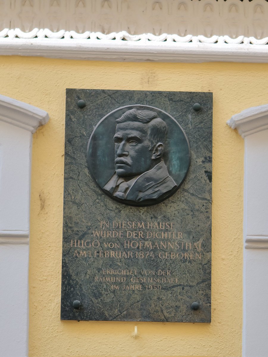 A casa onde naceu Hugo von Hofmannsthal, na rúa dos Salesianos.