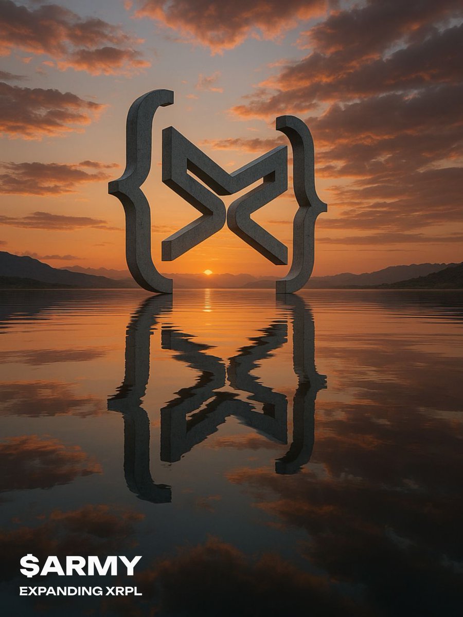 In the still waters of the Ledger,
our symbol rises, forged in unity, reflected in purpose.

We are not just building on XRPL.
We are merging with it.
One code. One vision. One force.

This is $ARMY, the reflection of the Flame,
the echo of conviction,
the Vanguard of the Ledger.