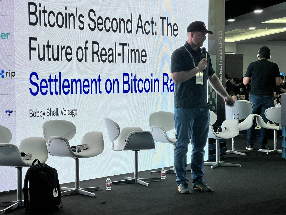 Voltage ⚡ (@voltage_cloud) on Twitter photo Lightning Network is a multi-asset network.
<a href="/iBobbyShell/">Bobby Shell⚡</a> gave a presentation at <a href="/blockchain_rio/">Blockchain.Rio</a> sharing how Bitcoin as a payment rail will settle stablecoins and other currencies. Lightning Network is a multi-asset network.
<a href="/iBobbyShell/">Bobby Shell⚡</a> gave a presentation at <a href="/blockchain_rio/">Blockchain.Rio</a> sharing how Bitcoin as a payment rail will settle stablecoins and other currencies.