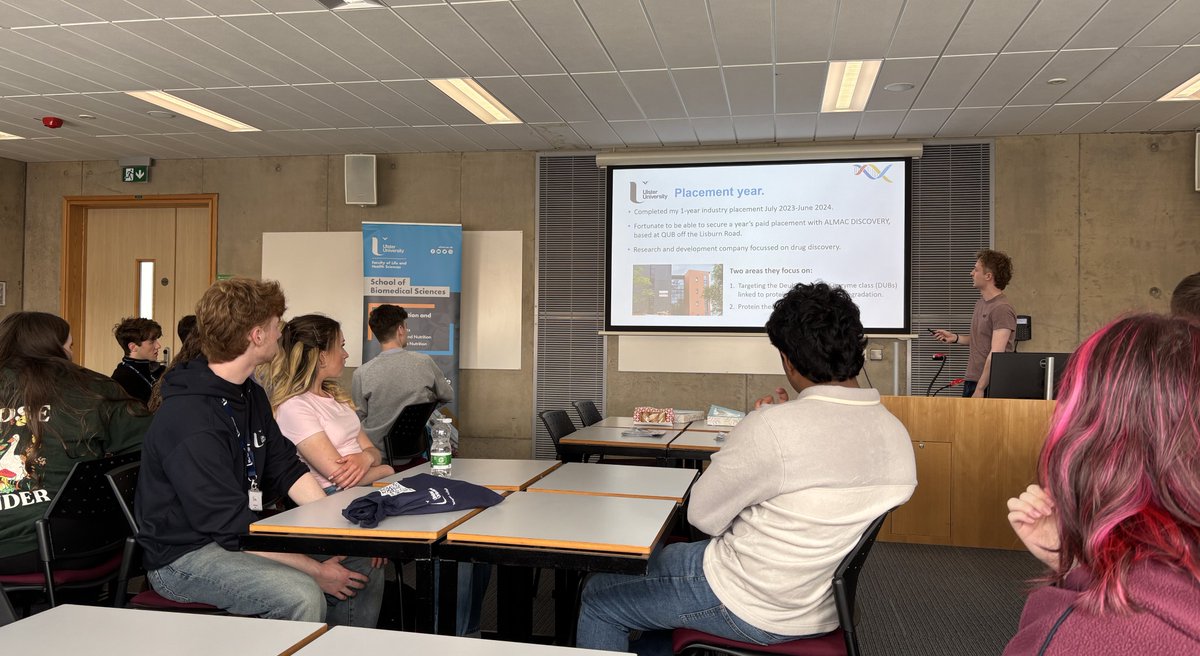 UUGene_Editing's tweet image. Penultimate day of UGenie 2025, and we had a fantastic career's morning with inspiring talks from recent graduates and PhD students @UlsterUniBiomed on their educational journeys to date.