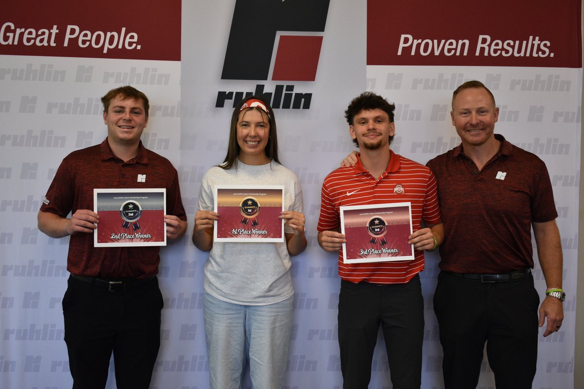 This week marked the conclusion of The Ruhlin Internship Scholarship Program! The program wrapped up with final presentations, where each intern showcased what they learned and accomplished.  Congratulations to our top three interns who were awarded scholarships!