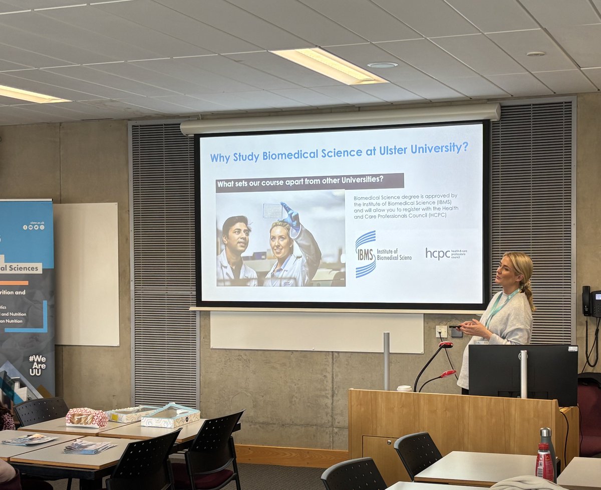 UUGene_Editing's tweet image. We also had presentations from our course directors @Ali_Yeates1 and @RachelleIrwin15 on Biology and Biomedical Science UG degree courses @UlsterUniBiomed, and an excellent talk from employability consultant Siobhan Johnston.