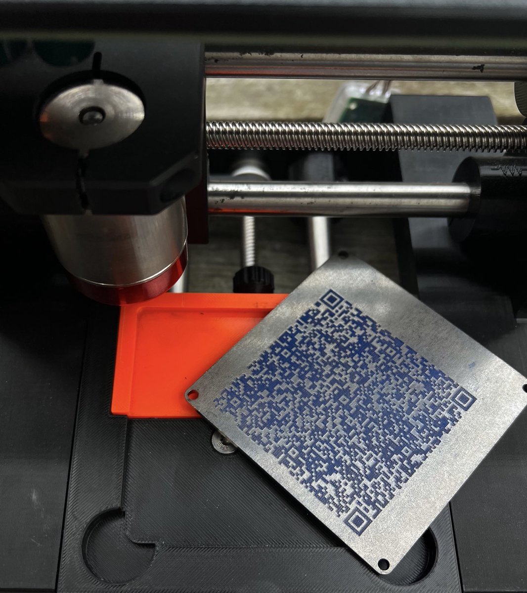 Here’s our first test engraving of a complete 2-of-3 multisig descriptor. Still a bit off-center, but progress is progress.

We're overhauling descriptor support in the SeedHammer II firmware:

- Seeds and descriptors can be engraved independently.
- Descriptors are engraved in