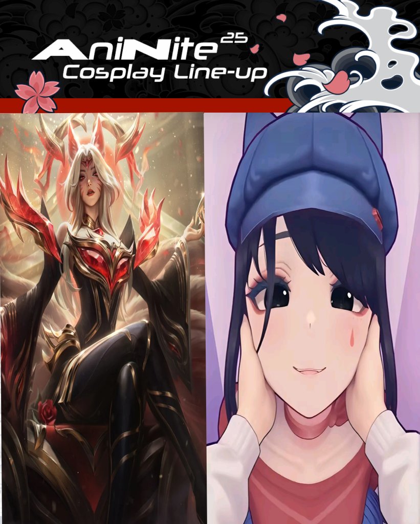 Wem sieht man Morgen auf der Aninite ? 👀👉👈🌸
Freitag Ahri Cosplay und Samstag als Kappy von Miside