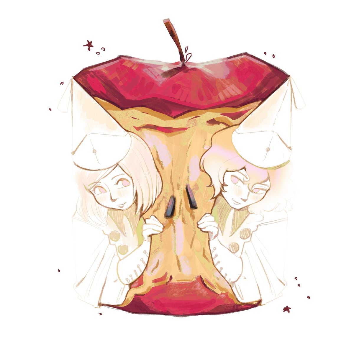 The apple thingy with Coco and Agott :3

#witchhatatelier