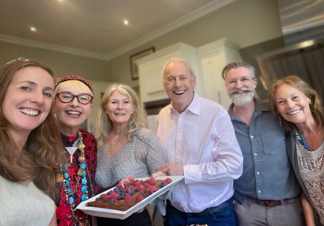 A fabulous day with the Rosebud team (the gang behind one of my favourite podcasts), recording a very special episode of the show that will be unveiled soon - but in the meantime many thanks to <a href="/harrietjaine/">Harriet Jaine</a>, Beckie, <a href="/GylesB1/">Gyles Brandreth</a>, and Mrs. B for looking after us so well.