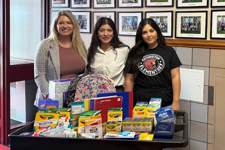 A huge thank you to Great West Casualty Company for their generous school supply drive! 📚 Their staff donated supplies that were delivered to our schools today.

Special thanks to School Board Director Pamela Camarillo for helping coordinate the effort and delivering the