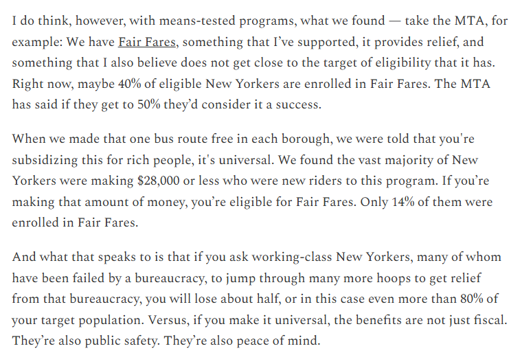 Matt Darling 🌐🏗️ (@besttrousers) on Twitter photo .<a href="/ZohranKMamdani/">Zohran Kwame Mamdani</a> has a nice bit on the difference between universal and means-tested programs here: .<a href="/ZohranKMamdani/">Zohran Kwame Mamdani</a> has a nice bit on the difference between universal and means-tested programs here: