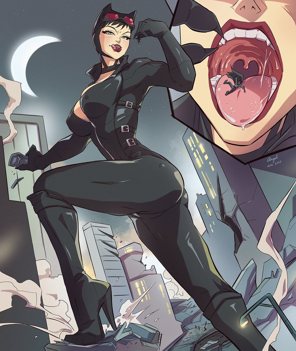 A game of cat (woman) and mouse~ 😼 commission for <a href="/walterkimbrough/">walter kimbrough</a>
#sizetwitter #giantess