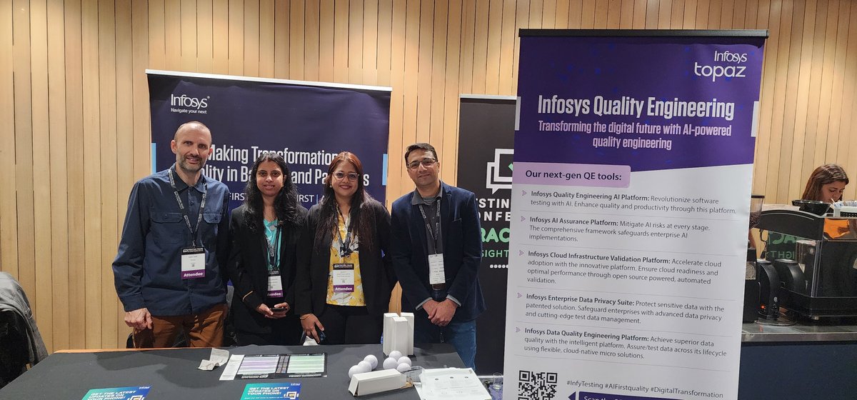 InfosysEvents's tweet image. Great engagement at @TestingTalks Sydney on 31st July 2025 with 450+ attendees! Huge thanks to all who visited the Infosys booth to explore our #QualityEngineering capabilities and share insights. 
View our offerings: infy.com/46HrTWJ

#InfyTesting #IQE #TestingTalks…