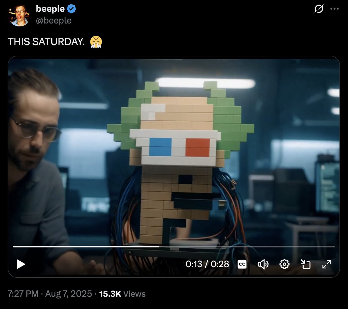 $TIBBIR in <a href="/beeple/">beeple</a> 's video spotted 👀👀👀