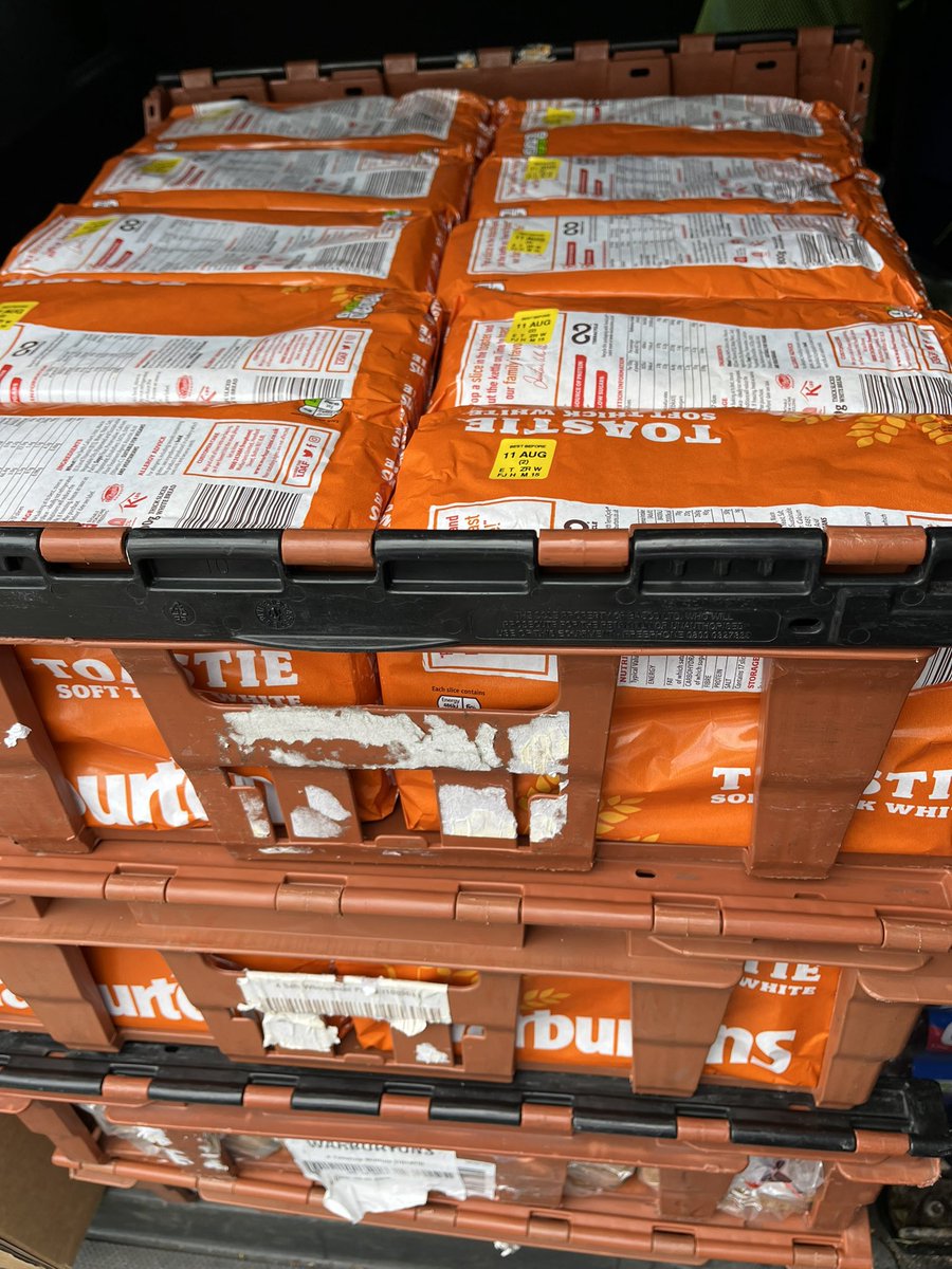 Bread allocated from <a href="/CryptLeeds/">St George's Crypt</a> to support other food aid providers. <a href="/RainbowJunktion/">Rainbow Junktion Community Cafe & Foodshare</a> <a href="/Feeding_Britain/">Feeding Britain</a>