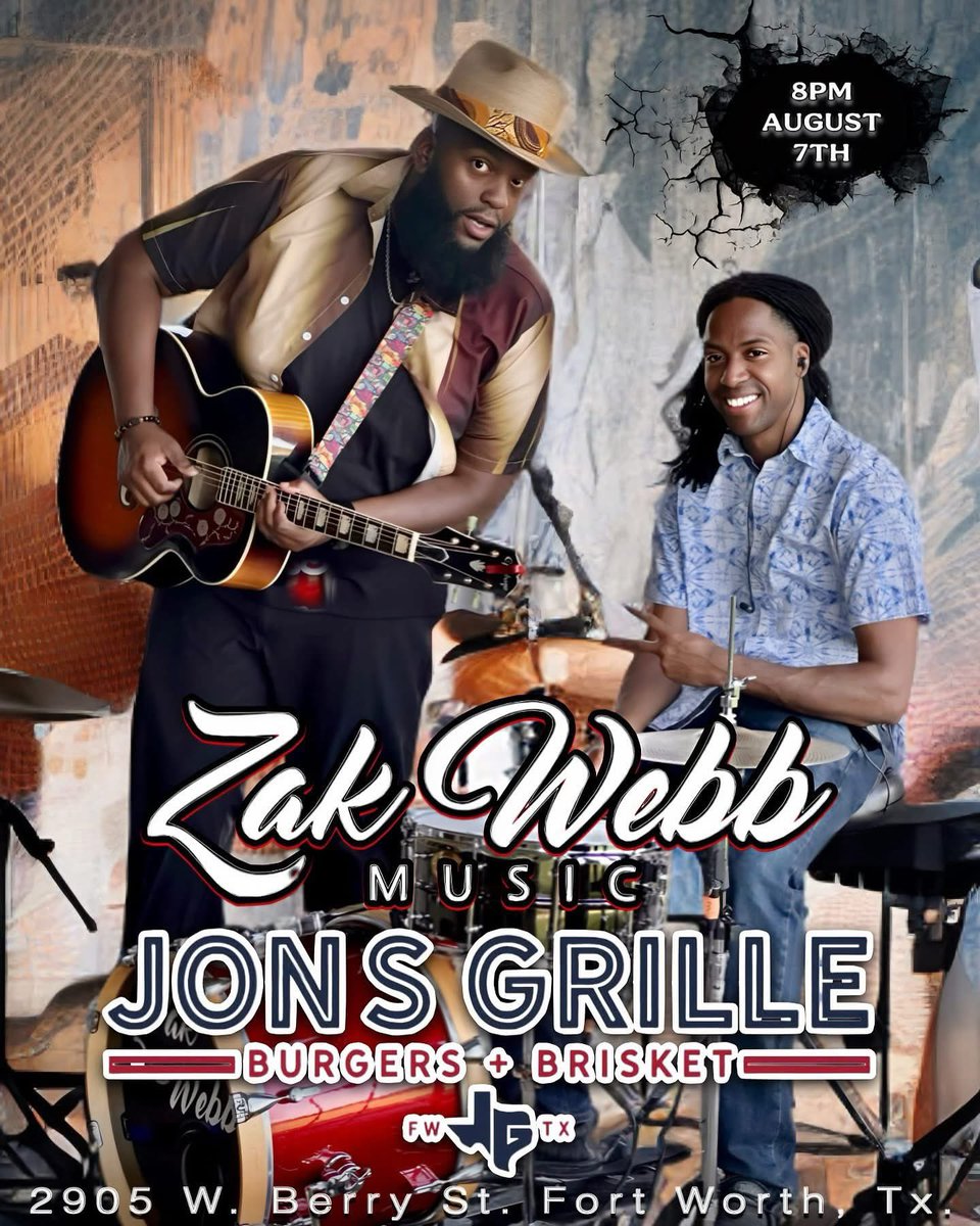 🔥 In case you didn’t know or forgot, we’ll be at Jon’s Grille in Fort Worth tonight spreading some love… 

#zakwebbmusic #fortworthfoodie #livemusic #fortworthnightlife