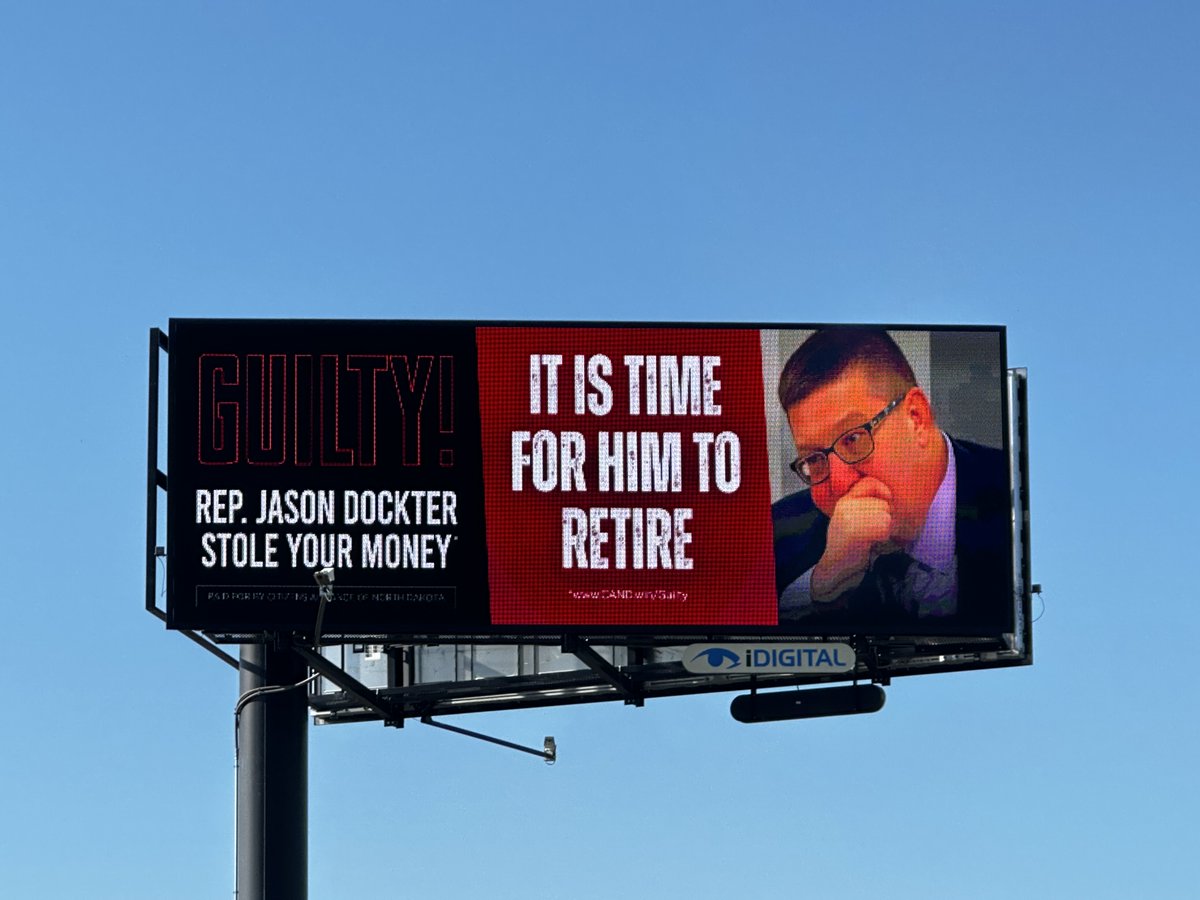 🚨 We’re turning up the heat on Rep. Jason Dockter — and we’re not backing down until he retires or gets retired by the voters in the June 2026 election!

Dockter was convicted by a jury for a criminal conflict-of-interest scam, voting to funnel your taxpayer dollars into a