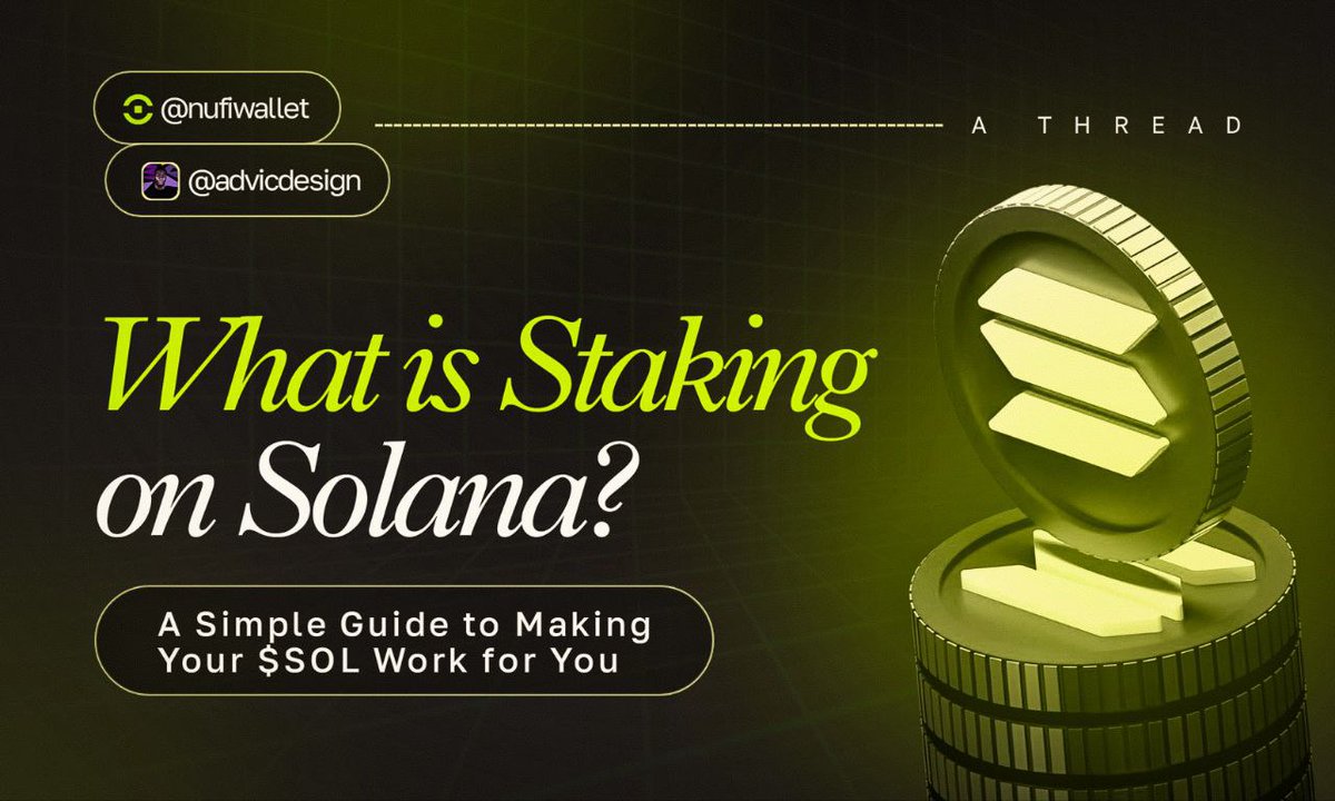 A lot of people hold $SOL but have never staked it.

Not because they don't care… 

but because no one ever explained it in a simple way.

Today, let’s fix that. 

Here’s the clearest, beginner-friendly guide to staking you’ll read