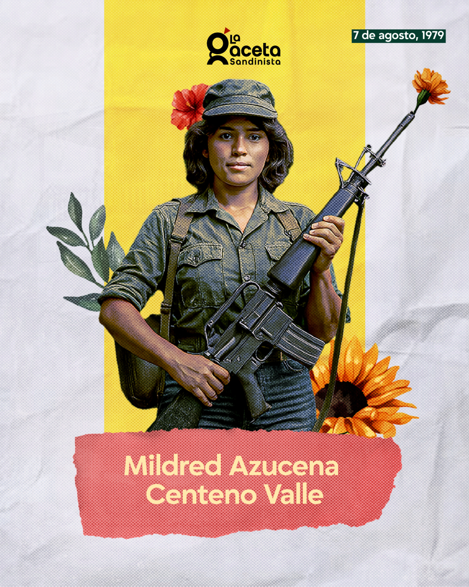 ❤️🖤Hace 46 años, Mildred Azucena Centeno Valle cayó en combate, un día antes de su cumpleaños 19. Su nombre vive en cada barrio, escuela y programa social que lucha por la justicia. “A Mildred no se le llora… se le imita”.