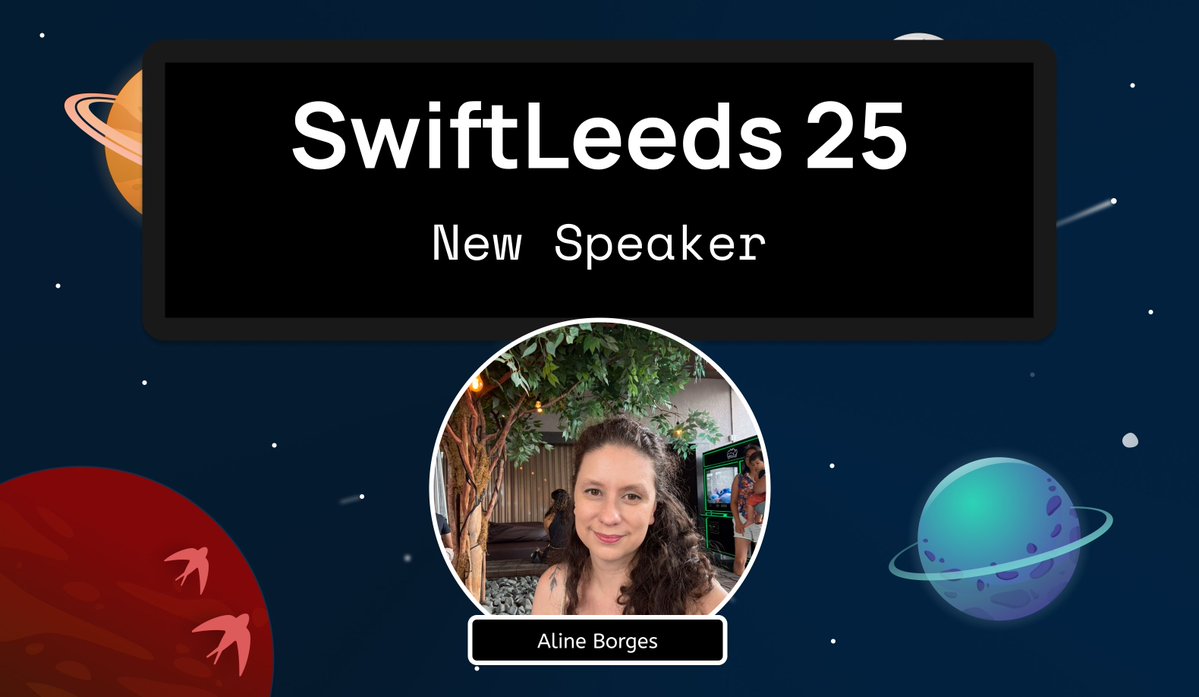 SwiftLeeds (@swift_leeds) on Twitter photo π NEW SPEAKER π
We are super excited to confirm Aline Borges as our next confirmed speaker π₯
Aline is an iOS Engineer with 10 years of experience.
Currently building secure and innovative baby monitoring solutions at <a href="/harborsleep/">harborsleep</a>. Previously worked on mobile platform teams π NEW SPEAKER π
We are super excited to confirm Aline Borges as our next confirmed speaker π₯
Aline is an iOS Engineer with 10 years of experience.
Currently building secure and innovative baby monitoring solutions at <a href="/harborsleep/">harborsleep</a>. Previously worked on mobile platform teams