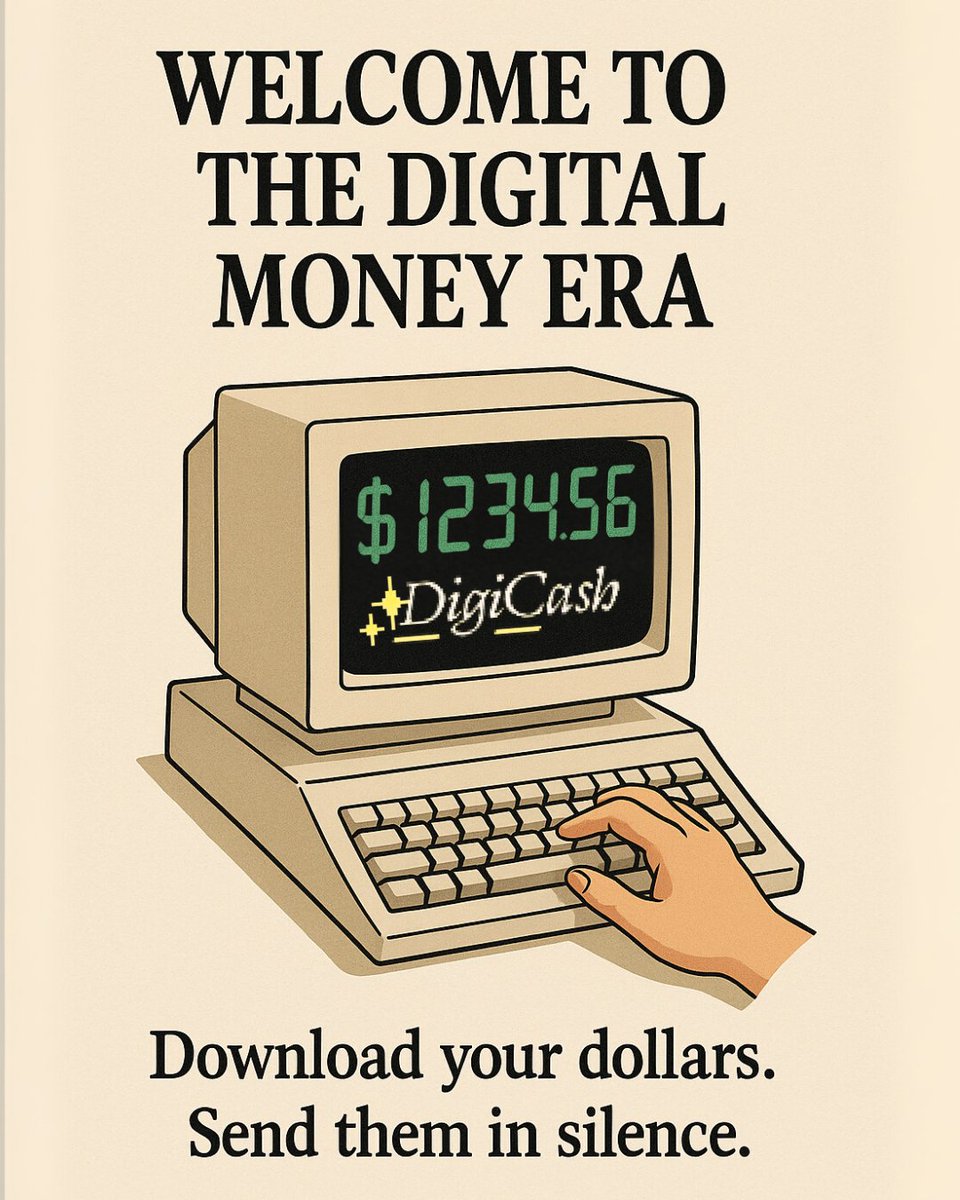 Every crypto holder remembers when it all felt new
The mystery
The promise
The future

For a select few… it started here
In 1989

DigiCash was the first digital money 

Download your dollars
Send them in silence